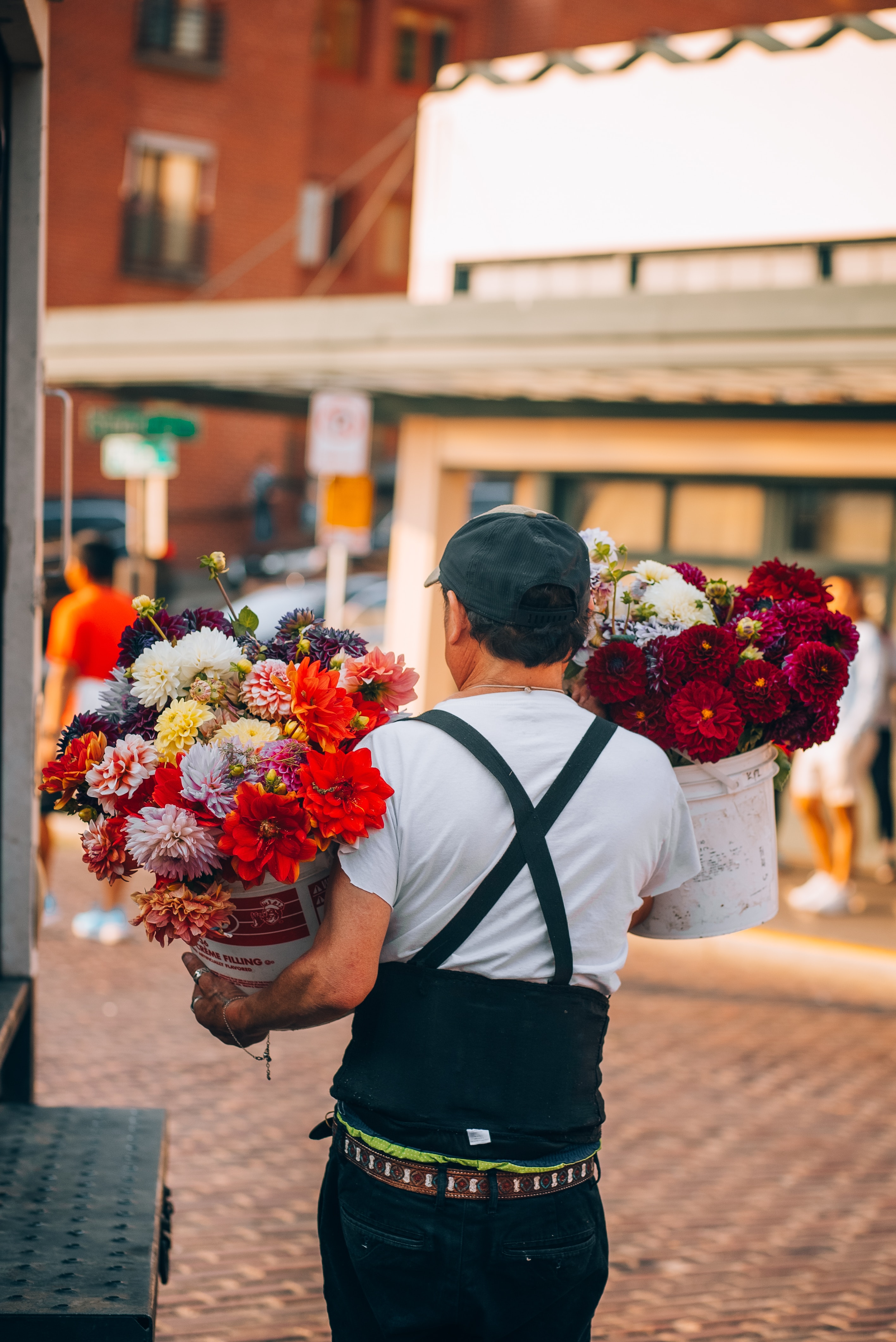 flowers at the farmer's market